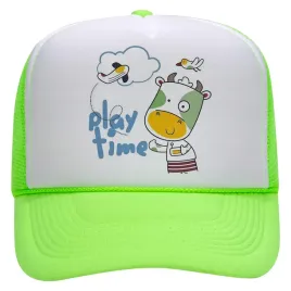 czapka-z-daszkiem-limonkowa-dziecieca-urocza-prezent-dla-dziecka-play-time