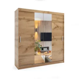 szafa-przesuwna-dwudrzwiowa-paris-premium-dab-wotan-160-x-205-cm-16-mm