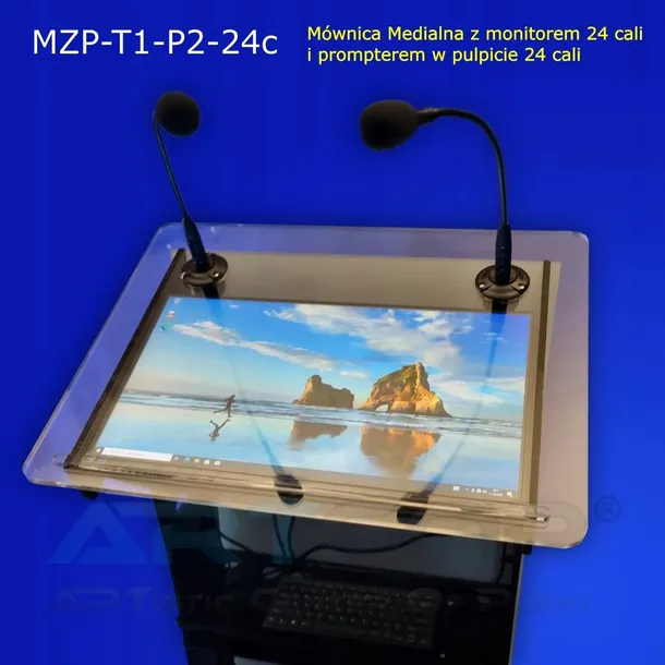 mownica-medialna-z-czarnej-plexi-monitor-czolowy-i-prompter-24-mikrofony-glebokosc-mebla-50-cm