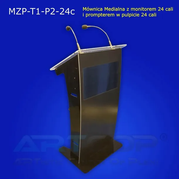 mownica-medialna-z-czarnej-plexi-monitor-czolowy-i-prompter-24-mikrofony-kod-producenta-mzp-t1-p2-24c