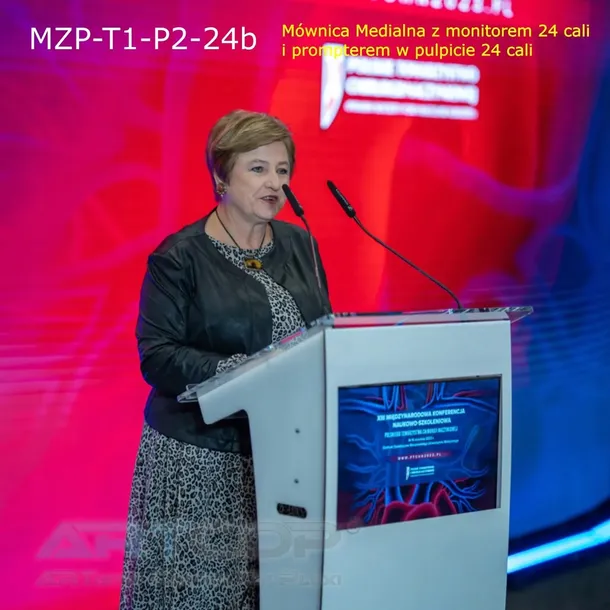 mownica-medialna-z-czarnej-plexi-monitor-czolowy-i-prompter-24-mikrofony-stan-nowy-glebokosc-mebla-50-cm