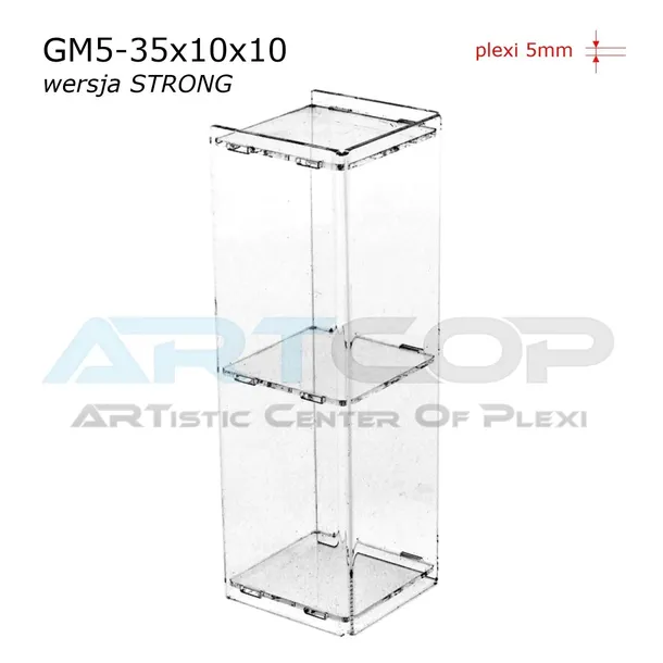 mini-gablotka-stojaca-35x10x10cm-z-plexi-5mm-regal-szafka-na-kolekcje-hobby-szerokosc-10-cm