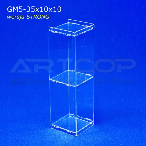 mini-gablotka-stojaca-35x10x10cm-z-plexi-5mm-regal-szafka-na-kolekcje-hobby-glebokosc-10-cm