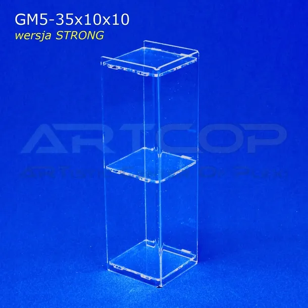 mini-gablotka-stojaca-35x10x10cm-z-plexi-5mm-regal-szafka-na-kolekcje-hobby-kod-producenta-gm5-35x10x10