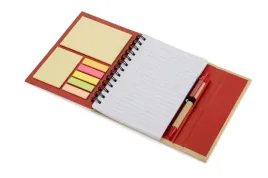 notes-mago-b6-czerwony-z-dlugopisem-i-karteczkami-samoprzylepnymi