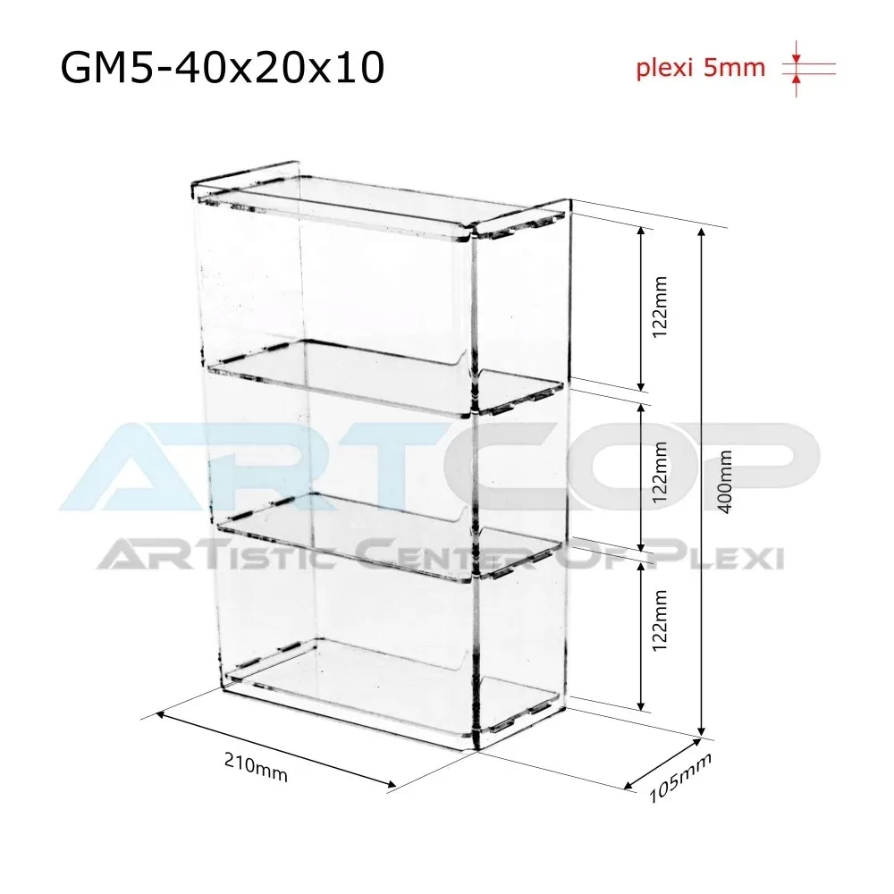 mini-gablotka-stojaca-40x20x10cm-z-plexi-5mm-regal-szafka-do-sklepu-gablota-stan-nowy