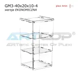 mini-gablotka-40x20x10cm-z-plexi-3mm-na-lade-regal-szafka-na-zbiory-glebokosc-10-cm