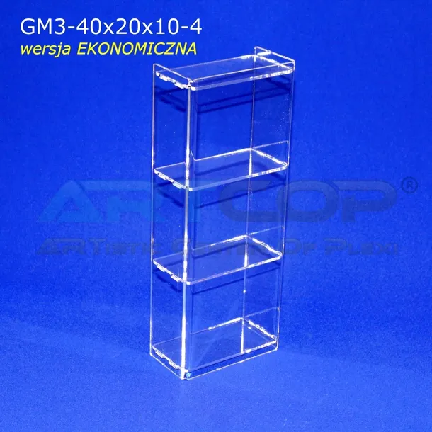 mini-gablotka-40x20x10cm-z-plexi-3mm-na-lade-regal-szafka-na-zbiory-wysokosc-40-cm