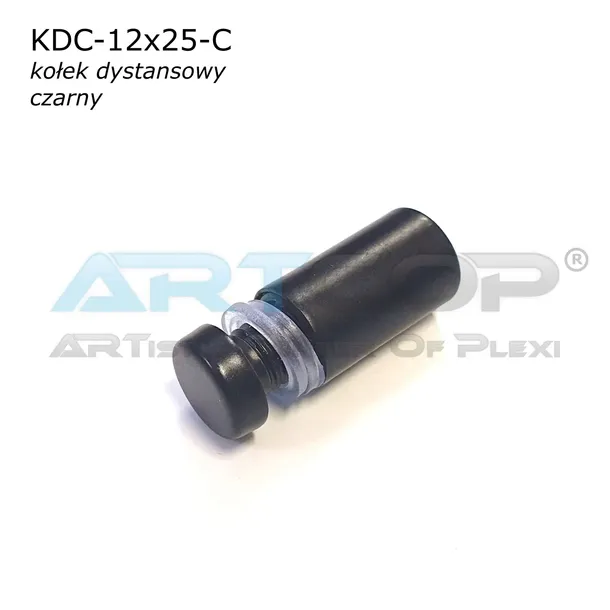 kolek-dystansowy-12x25mm-dystans-czarny-mocowanie-lustra-lub-szyby-sruba-kod-producenta-kdc-12x25-c