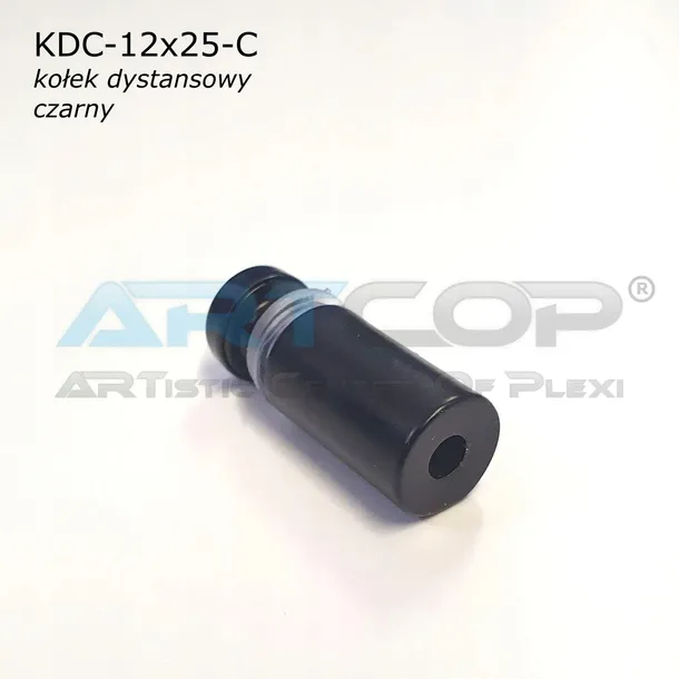 kolek-dystansowy-12x25mm-dystans-czarny-mocowanie-lustra-lub-szyby-sruba-wysokosc-25-mm