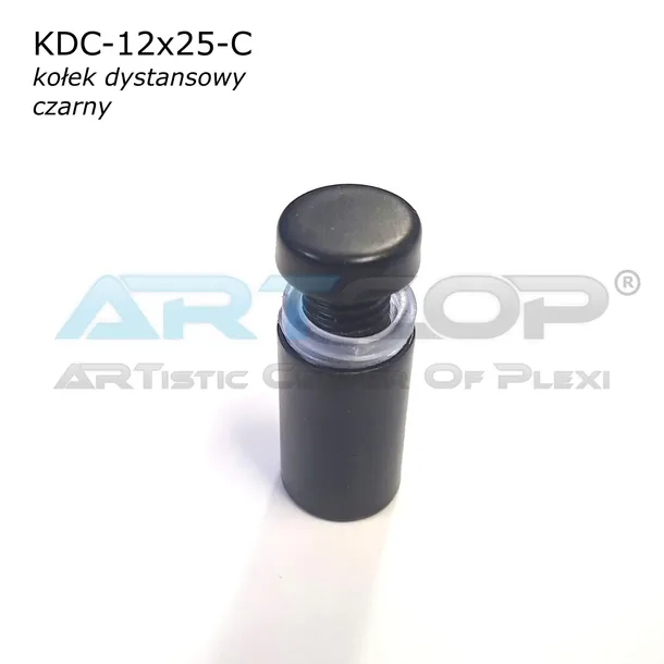 kolek-dystansowy-12x25mm-dystans-czarny-mocowanie-lustra-lub-szyby-sruba-szerokosc-12-mm