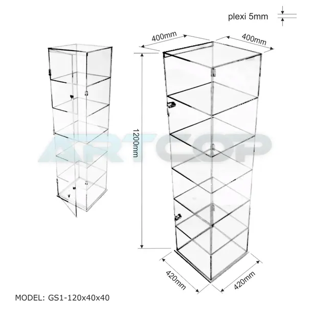 gablota-wolnostojaca-120x40x40cm-witryna-z-plexi-szafka-do-sklepu-apteki-glebokosc-40-cm