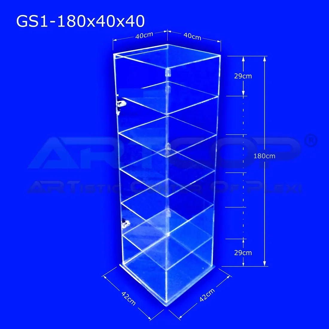 gablota-stojaca-regal-180x40x40cm-witryna-z-plexi-szafka-do-sklepu-apteki