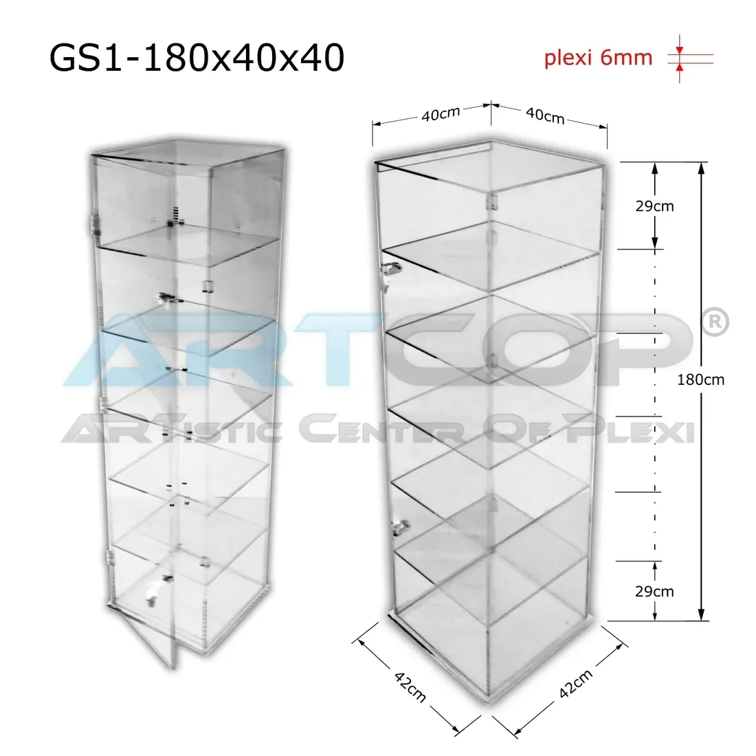 gablota-stojaca-regal-180x40x40cm-witryna-z-plexi-szafka-do-sklepu-apteki-stan-nowy