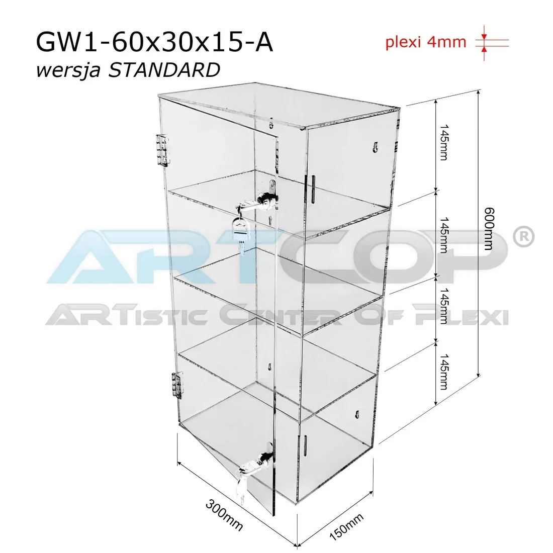 szafka-z-plexi-regal-gablota-wiszaca-60x30x15cm-kolekcja-do-apteki-bhp-stan-nowy