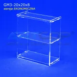 gablotka-20x20x8-z-plexi-3mm-regal-na-ekspozycje-stan-nowy