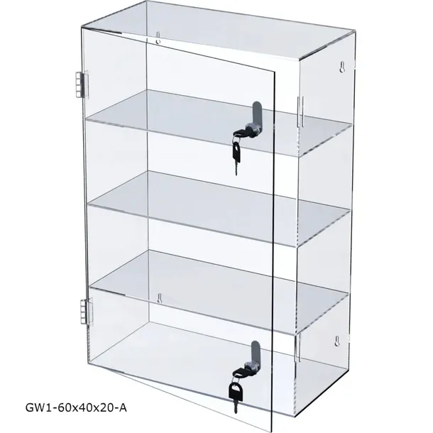 Szafka medyczna z PLEXI, Gablota, Regał 60x40x20cm bhp do sklepu apteki