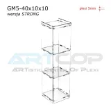 mini-gablotka-40x10x10cm-z-plexi-5mm-na-lade-regal-szafka-do-sklepu-gablota-marka-artcop-stan-nowy