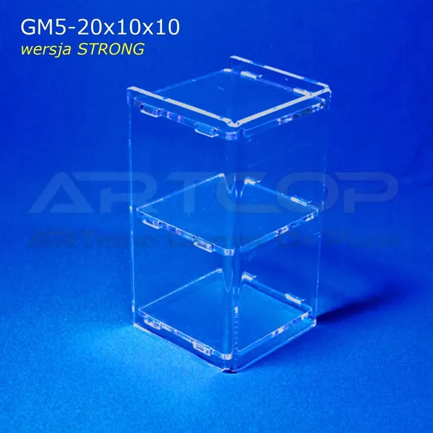 mini-gablotka-stojaca-20x10x10cm-z-plexi-5mm-regal-szafka-gablota-do-sklepu-glebokosc-10-cm