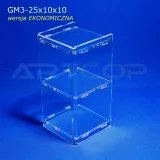 mini-gablotka-stojaca-25x10x10cm-z-plexi-3mm-regal-szafka-do-sklepu-apteki-szerokosc-10-cm