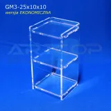 mini-gablotka-stojaca-25x10x10cm-z-plexi-3mm-regal-szafka-do-sklepu-apteki-glebokosc-10-cm