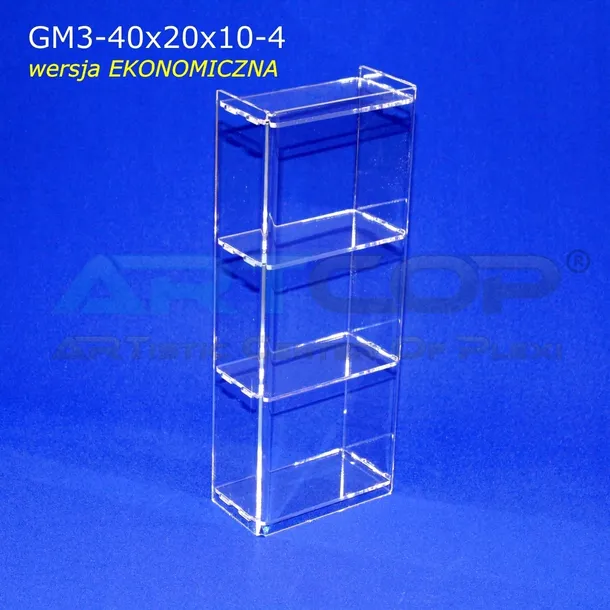 mini-gablotka-40x20x10cm-z-plexi-3mm-na-lade-regal-szafka-trwala-na-figurki-szerokosc-20-cm