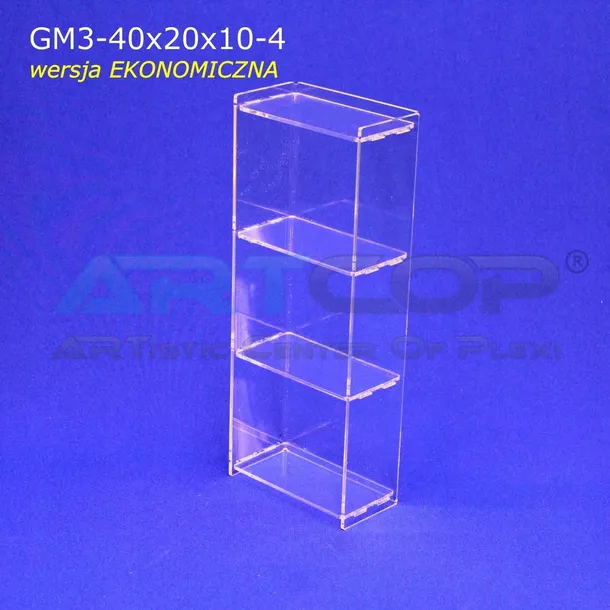 mini-gablotka-40x20x10cm-z-plexi-3mm-na-lade-regal-szafka-trwala-na-figurki-glebokosc-10-cm