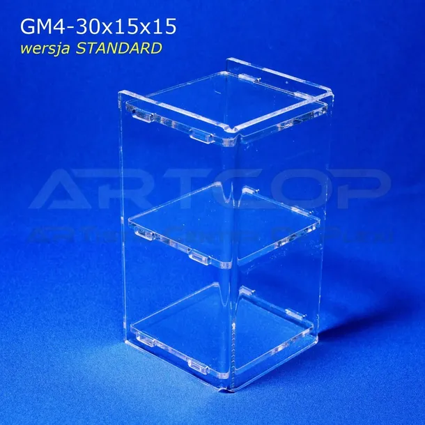 mini-gablotka-stojaca-30x15x15cm-z-plexi-4mm-regal-szafka-bhp-do-sklepu-glebokosc-produktu-15-cm