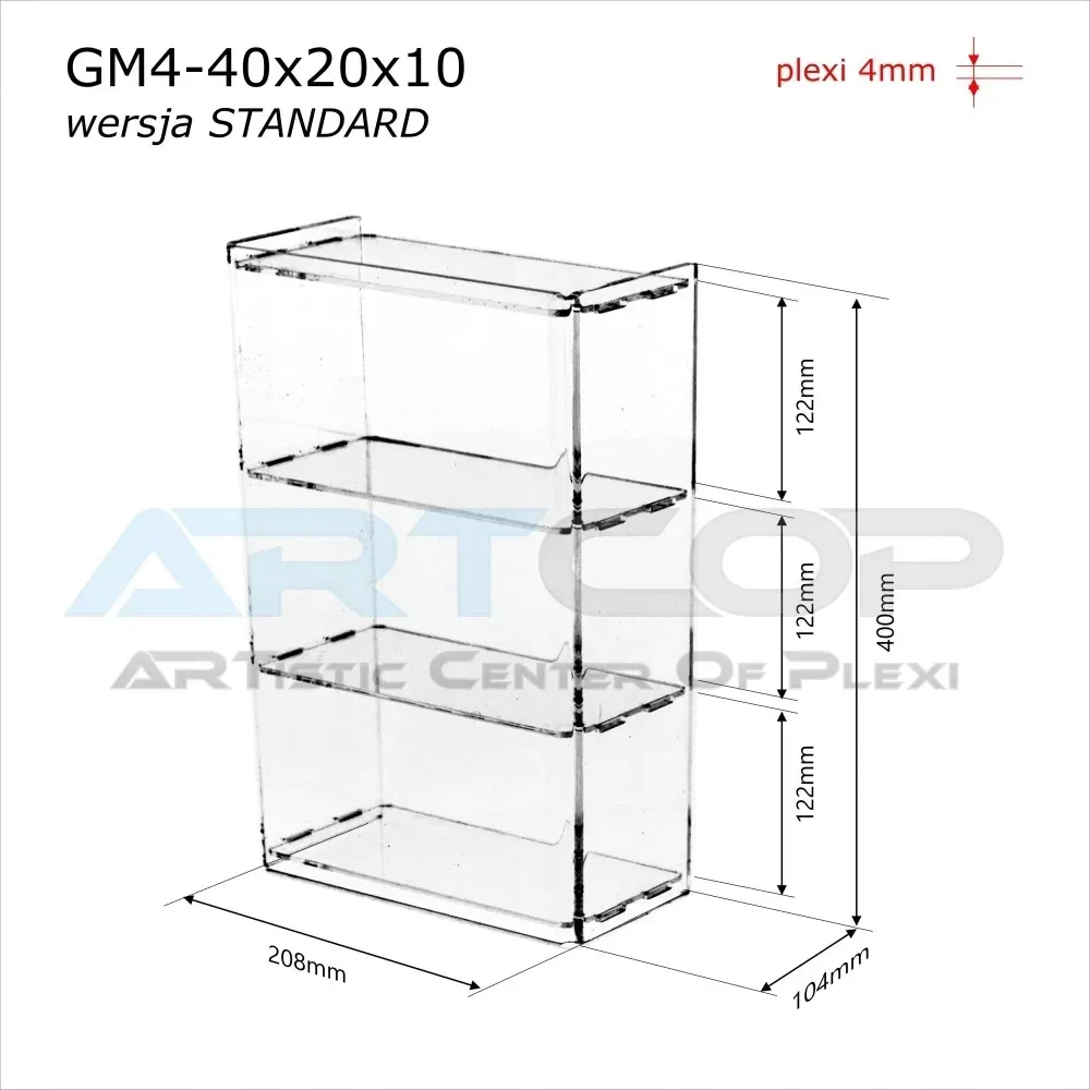 mini-gablotka-stojaca-40x20x10cm-z-plexi-4mm-regal-szafka-gablota-do-sklepu-stan-nowy