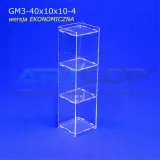 mini-gablotka-stojaca-40x10x10cm-z-plexi-3mm-regal-do-sklepu-szafka-bhp-stan-nowy