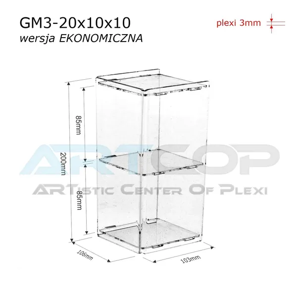 gablotka-20x10x10cm-z-plexi-na-wystawe-bizuterii-kolekcje-produkty-mineraly-marka-artcop