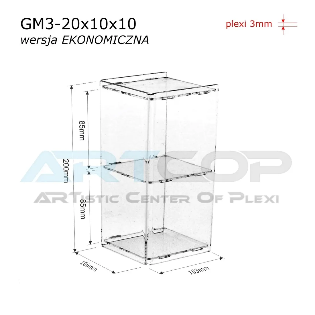 gablotka-20x10x10cm-z-plexi-na-wystawe-bizuterii-kolekcje-produkty-mineraly-stan-nowy