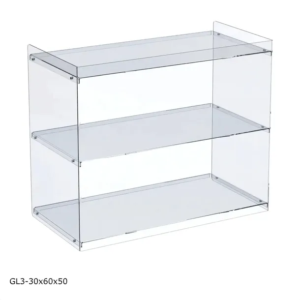 Gablota STRONG, Regał. Regalik 30x60x50cm z PLEXI szafka na biżuterię