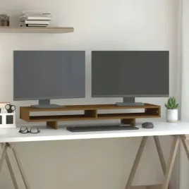 podstawka-na-monitor-miodowy-braz-100x27x14-cm-lita-sosna-lumarko
