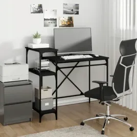 biurko-z-polkami-czarne-105x50x90-cm-material-drewnopochodny-lumarko