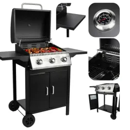 grill-gazowy-ogrodowy-velio-ruszt-emaliowany-duzy-czarny-termometr