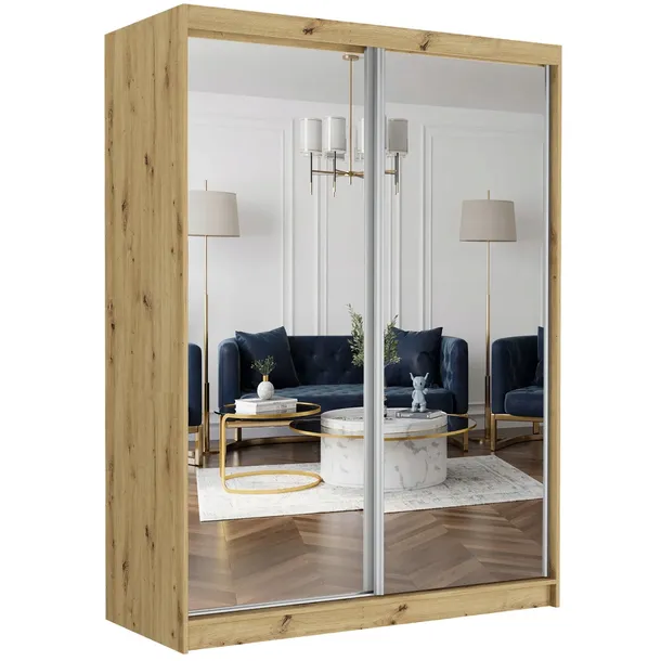 Szafa przesuwna Rivano II 150 cm z lustrami