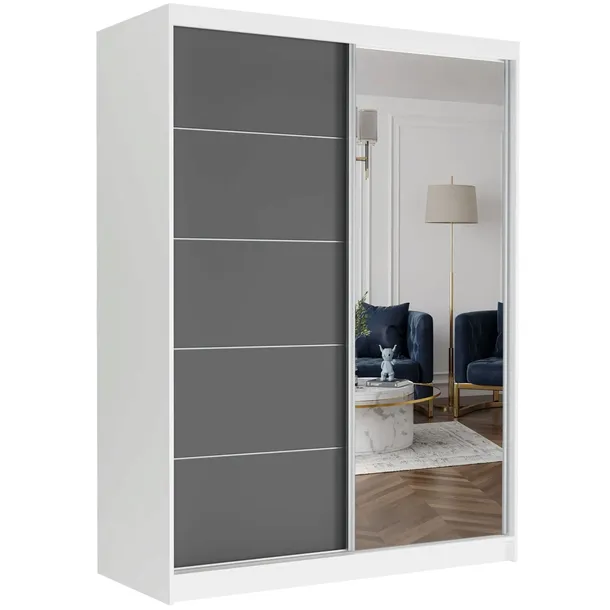 Szafa przesuwna Rivano I 150 cm z lustrem
