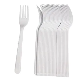 100-x-widelce-plastikowe-biale-jednorazowego-uzytku-widelec-sztucce