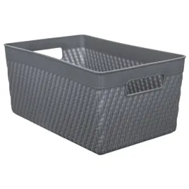 koszyk-pojemnik-organizer-plastikowy-koszyczek-pudelko-grafit-165x25-cm