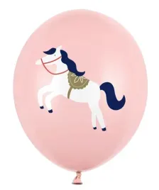 balony-urodzinowe-konik-rozowe-konie-koniki-kon-urodziny-dziewczynki-50szt