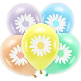 balony-stokrotki-wiosenne-kolorowe-kwiatuszki-stokrotka-zestaw-5szt