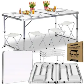 stol-rozkladany-z-krzeslami-x4-bialy-ogrodowy-bankietowy-turystyczny-120cm