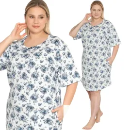 damska-koszula-nocna-plus-size-krotki-rekaw