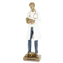 figurka-mezczyzna-pan-doktor-weterynarz-piesek-figura-dekoracja-bialy-zloty