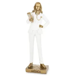 figurka-kobieta-pani-doktor-lekarka-doktorka-figura-dekoracja-bialy-zloty