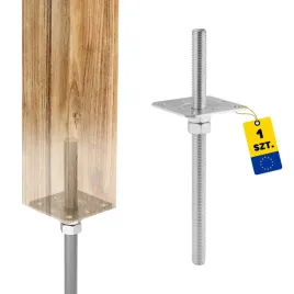 podstawa-slupa-regulowana-ppsr-100x330x30-kotwa-do-wmurowania-betonu-ocynk