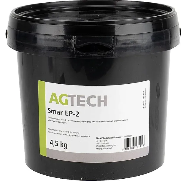 Smar EP-2 litowy uniwesalny opak. 4,5kg -30°C do +130°C DIN 51502 19335066