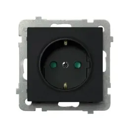 ospel-sonata-gniazdo-shuko-ip44-czarny-metalik-gp-1rsp-m-33