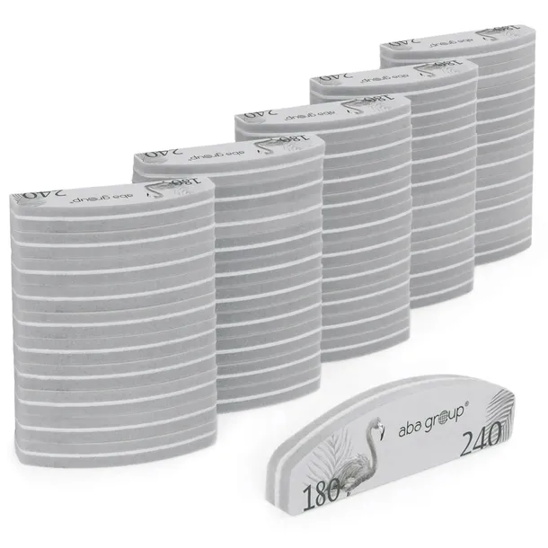 Polerka do Paznokci Mini Półksiężyc Aba Group Manicure 180/240 50 szt